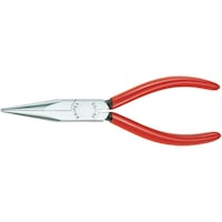 Langbeck flat nose-pliers, pointed jaws, with dipped grip covers