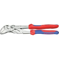Plier wrench, quick adjustment