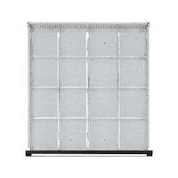 Compartment rails and compartment dividers 16 compartments