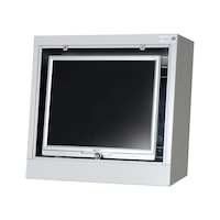 Monitor housing for 19 inch flat screens