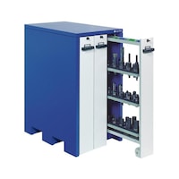 Tool cabinet with 3 vertical pull-outs