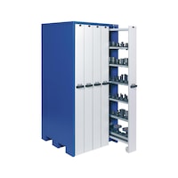 Tool cabinet with 5 vertical pull-outs