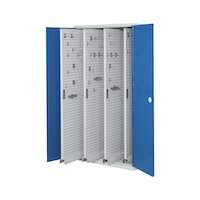Vertical cabinets with solid sheet metal doors or doors with viewing window