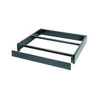 Fork lift-compatible base for drawer cabinet system 700 S
