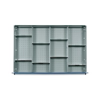 Compartment rails and compartment dividers 12 compartments