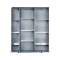 Insert material for drawer height 180 mm, 2 x compartment rails, 124 x 595 mm