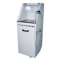 absorber cabinet with compressed air powered extraction system