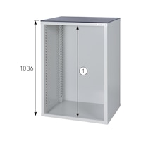 Cabinet housing system 550 S, height 1036 mm