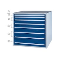 Drawer cabinet system 800 B with 8 SOFT-CLOSE drawers