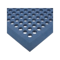 Workplace mat L x W x H 1500 x 900 x 15 mm, open design, blue