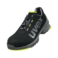 Low-cut safety shoes, uvex 1, black/yellow
