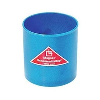 Magnetic lubricant pot 80 mm x 80 mm, made of plastic