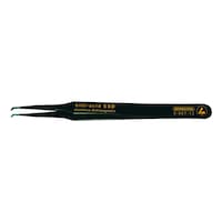 BERNSTEIN ESD tweezers, 45° offset tips, pointed 120 mm