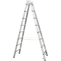 Step ladder with rungs