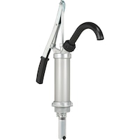 Tubular steel drum pump with telescopic suction pipe