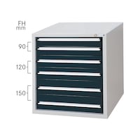 Drawer cabinet system 700 S with 6 drawers