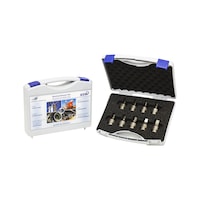 Socket wrench set, 9 pieces