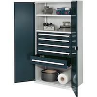 Heavy-duty cabinet without central partition