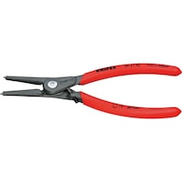 Retaining ring pliers with adjustable overstretch limiter