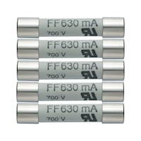 TESTO replacement fuses 630 mA/600 V 5 pieces in pack