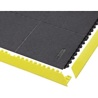 Workplace mat made of natural rubber flat structure, height 19 mm