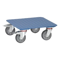 Transport roller with checker plate platform