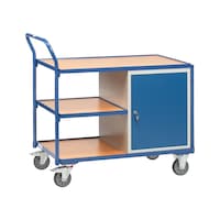 Workshop trolley with 1 closed wing door cabinet