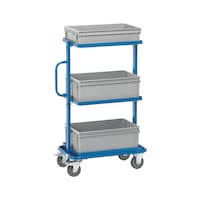 Shelf trolley with 3 load areas, load capacity 200 kg