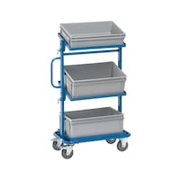 Serving trolley with 3 load areas