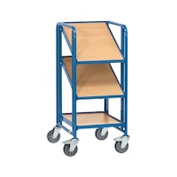 Shelf trolley with three load areas, load area width 610 mm