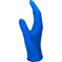 light blue nitrile disposable gloves