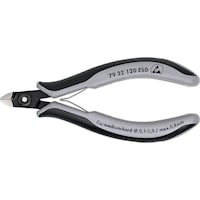 KNIPEX electronics side cutters ESD 120 mm mini head, blade without chamfer