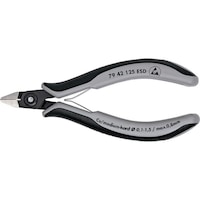 KNIPEX electronics side cutters ESD 125 mm pointed head, blade without chamfer