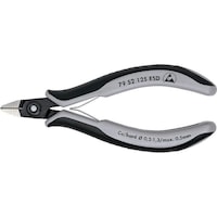 KNIPEX electronics side cutters ESD 125 mm pointed head, very small chamfer
