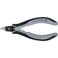 KNIPEX electronics side cutters ESD 125 mm pointed head, without chamfer