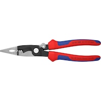 KNIPEX electrical installation pliers 200 mm two-comp. handle with locking lever