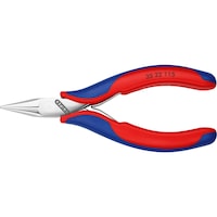 KNIPEX electronics gripping pliers, 115 mm, flat round jaws