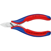 KNIPEX electronics side-cutters, 115 mm, pointed head