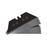 LUTZ trapezoidal blades, BLACK coated, pack of 10