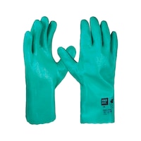 PRO FIT Heavy Grip chemical protective glove, green, size 10