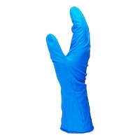Blauwe nitril wegwerphandschoenen, hoog risico