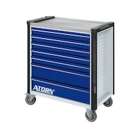 XL tool trolley with single-drawer pull-out block