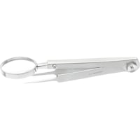 ATORN tweezers with magnifying glass 110 mm nickel-plated