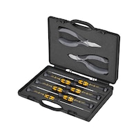 KNIPEX electronics pliers set, ESD, 8 pieces