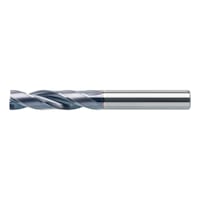 180° high-performance drill bit, solid carbide TiAlN 3xD with internal cooling
