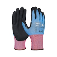 PRO FIT cut protection glove, Goldsilk fibre, nitrile foam coating, size 8