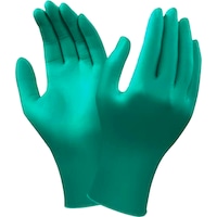 green nitrile disposable gloves