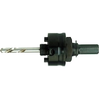 Drive arbor with 11.1 mm hexagonal drive