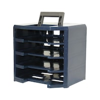 RAACO Mobilbox, leer LxBxH 347x305x324 mm Farbe blau/grau für 4 Sortimentskoffer