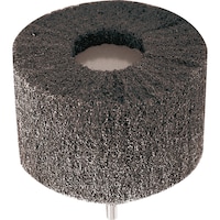Abrasive fleece matting body, silicon carbide